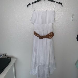 Juniors Size Medium Strapless White Dress